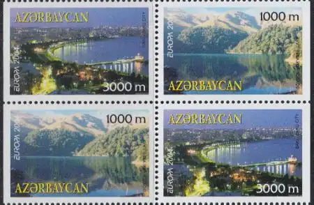 Aserbaidschan Mi.Nr. 573-74D Europa 2004, Ferien, s.Beschreibung 