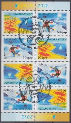 Aserbaidschan Mi.Nr. 915-16D im MHbog.(4x) Europa 12, Besuche 