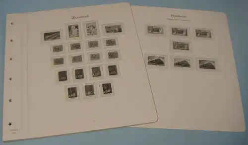 Borek Vordruckblätter, falzlos, Frankreich 1976 - 1977 