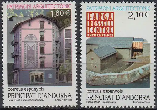 Andorra span Mi.Nr. 291-292 Architekturerbe (2 Werte)