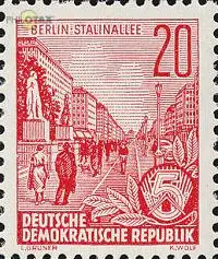 D,DDR Mi.Nr. 580A Freim. Fünfjahresplan, Wz.3, K 13:12 1/2 Stalinallee (20)