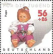 D,Bund Mi.Nr. 2262 Jugend 2002, Kinderspielzeug, Puppe (56+26)