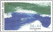 D,Bund Mi.Nr. 2278A Hochwasserhilfe 2002, Wellen, gez. K 13:13 1/2 (56+44)