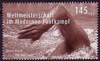 D,Bund Mi.Nr. 2587 Sporthilfe 07, Mod. Fünfkampf (Schwimmen) (145+55)