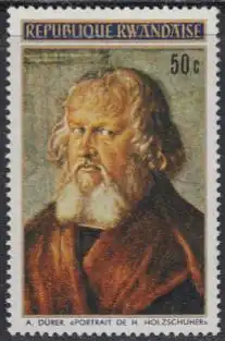 Ruanda Mi.Nr. 467A 500.Geb. Albrecht Dürer, Gemälde Hieronymus Holzschuher (50)