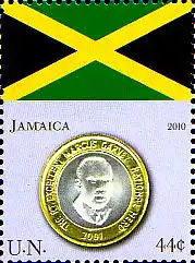 UNO New York Mi.Nr. 1178 Flaggen und Münzen, Jamaika (44)