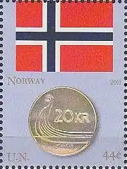 UNO New York Mi.Nr. 1250 Flaggen und Münzen (V), Norwegen  (44)
