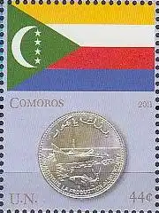 UNO New York Mi.Nr. 1252 Flaggen und Münzen (V), Komoren (44)