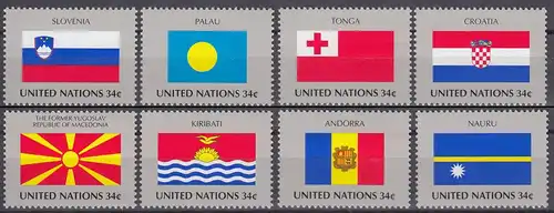 UNO New York Mi.Nr. 862-869 Flaggen Mitgliedsstaaten (XIV) (8 W.)