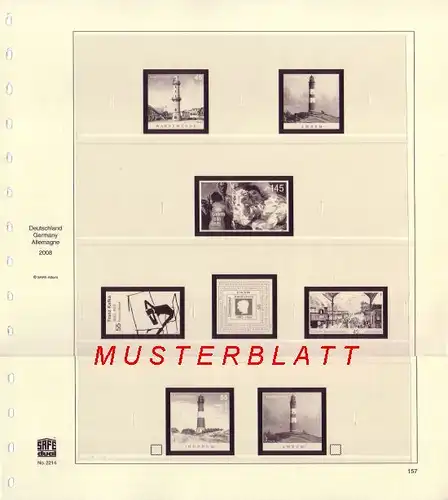 SAFE dual Vordruckblätter Bundesrepublik Deutschland 2023 + Blatt für Mi.Nr.3801