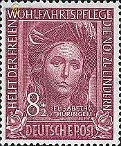 D,Bund Mi.Nr. 117 Wohlfahrt 49, Hl. Elisabeth (8+2)