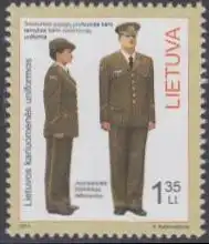 Litauen Mi.Nr. 1143 Militäruniformen (1,35)