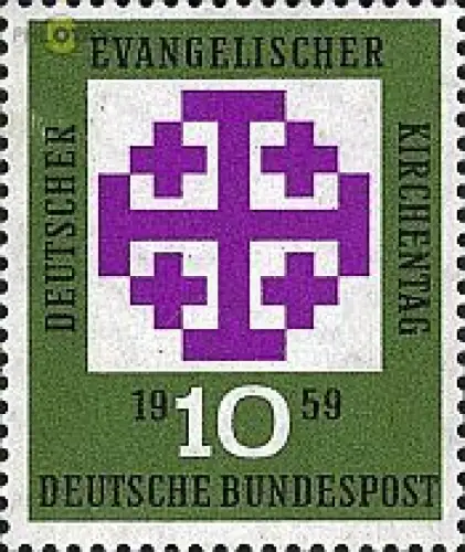 D,Bund Mi.Nr. 314 Ev. Kirchentag 59 (10)