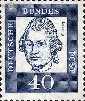 D,Bund Mi.Nr. 355y Bedeutende Deutsche, Lessing (40)