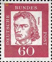 D,Bund Mi.Nr. 357y Bedeutende Deutsche, Schiller (60)