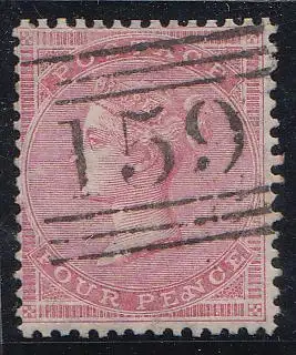 Großbritannien Mi.Nr. 13 Z Königin Victoria (4 P.)