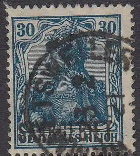 Saargebiet Mi.Nr. 47 Marke Deutsches Reich, Germania m. Aufdruck SAARGEBIET (30)