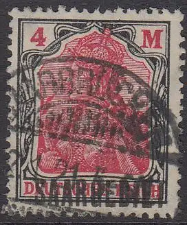 Saargebiet Mi.Nr. 49 Marke Deutsches Reich, Germania m. Aufdruck SAARGEBIET (4M)