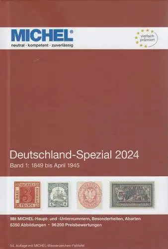 Michel Katalog Deutschland Spezial 2024 Band 1, 54. Auflage - Vorbestellung -