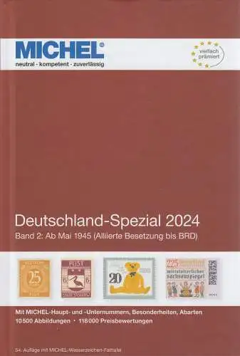 Michel Katalog Deutschland Spezial 2024 Band 2, 54. Auflage - Vorbestellung -