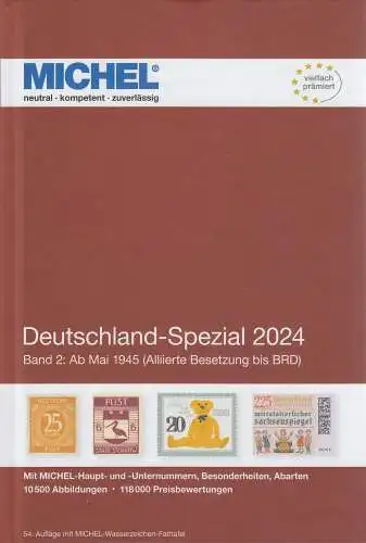 Michel Katalog Deutschland Spezial 2024 Band 2, 54. Auflage 