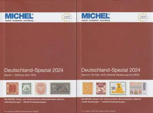 Michel Deutschland Spezial 2024 Band 1 + 2 im SET, 54. Auflage