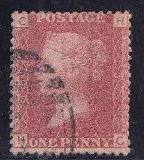 Großbritannien Mi.Nr. 16 Platte 187  Königin Victoria (1 P.)