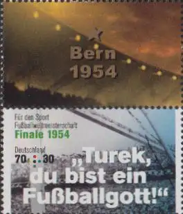 D,Bund MiNr. S 63 Fußball WM 1954 (Zf2+3380)