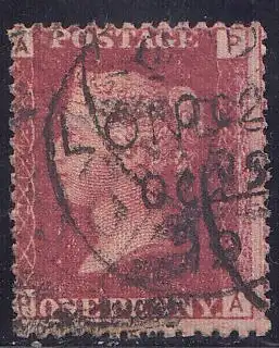 Großbritannien Mi.Nr. 16 Platte 214  Königin Victoria (1 P.)