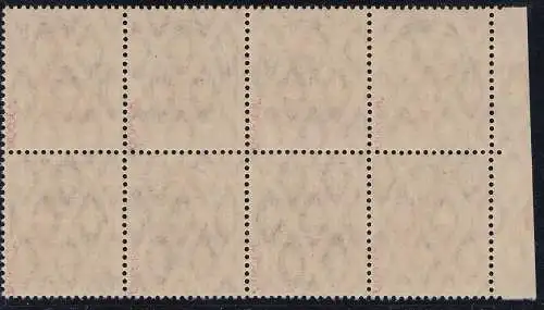 Allenstein Mi.Nr. I Freim. des Dt. Reiches Mi.Nr. 145 ovaler Audruck (8er-Block)