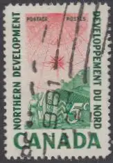 Kanada Mi.Nr. 338 Landesentwicklung, Baumaschine, Arktis-Karte (5)