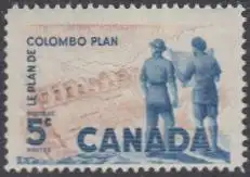 Kanada Mi.Nr. 341 10Jahre Colombo-Plan, Wasserkraftwerk (5)