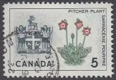 Kanada Mi.Nr. 371 Wappen Newfoundland, Schlauchpflanze (5)