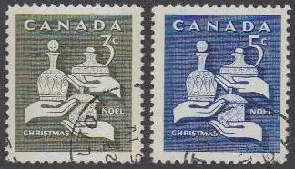 Kanada Mi.Nr. 387-88AyI Weihnachten, Gaben der drei Weisen (2 Werte)