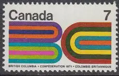 Kanada Mi.Nr. 485 Zugehörigkeit British Columbia's zum Dominion of Canada (7)