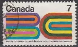 Kanada Mi.Nr. 485 Zugehörigkeit v.British Columbia zum Dominion of Canada (7)