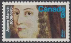 Kanada Mi.Nr. 524 300.Todestag Jeanne Mance, Krankenschwester (8)