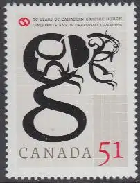 Kanada Mi.Nr. 2351 50Jahre Kanadischer Graphikdesigner-Verband (51)