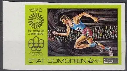 Komoren Mi.Nr. 276B Olympiade 1976 Montreal, Sprint 1976, ungez. (25)