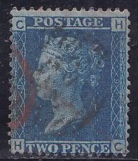 Großbritannien Mi.Nr. 17 Platte 09  Königin Victoria (2 P.)