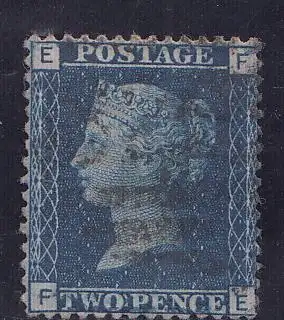 Großbritannien Mi.Nr. 17 Platte 15  Königin Victoria (2 P.)