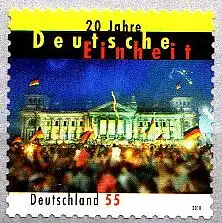 D,Bund Mi.Nr. 2822 20 Jahre Deutsche Einheit, Reichstag Berlin, skl. (55)