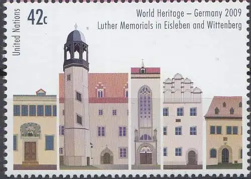 UNO New York Mi.Nr. 1147 UNESCO-Welterbe, Deutschland, Luther-Gedenkstätten,