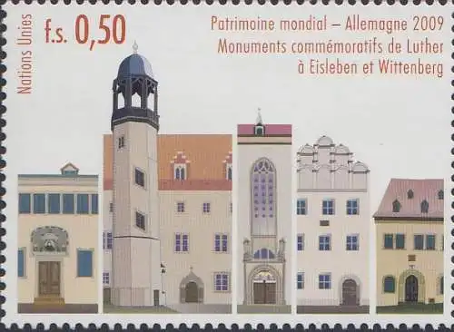 UNO Genf Mi.Nr. 650 UNESCO-Welterbe, Deutschland, Luther-Gedenkstätten,