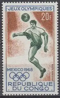 Kongo (Brazzaville) Mi.Nr. 168 Olympia 1968 Mexiko, Fußball (20)