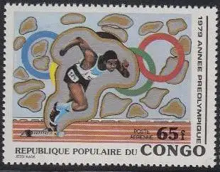 Kongo (Brazzaville) Mi.Nr. 707 Vorolympisches Jahr, Laufen (65)