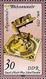 D,DDR Mi.Nr. 2799 Äquatorial Tischsonnenuhr um 1750 (30)