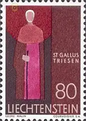 Liechtenstein Mi.Nr. 492 Freim. Kirchenpatron Triesen, St. Gallus (80)