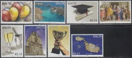 Malta Mi.Nr. 1633-40 Grußmarken (8 Werte)