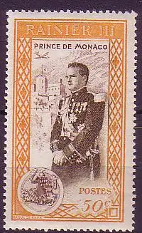 Monaco Mi.Nr. 409 Thronbesteigung Fürst Rainier III (50 c)